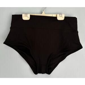 PINK Active High Waist Shortie Briefs Black XL Seamless Stretch NWOT